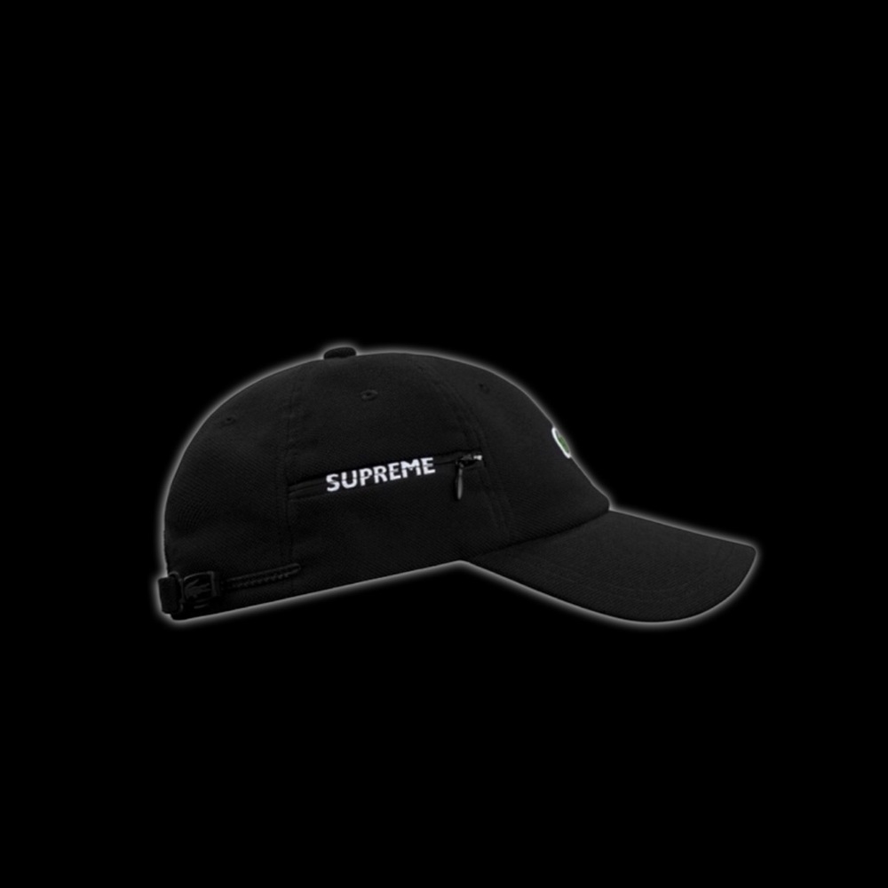 SUPREME x LACOSTE pique 6 - panel hat - Picture 2 of 9